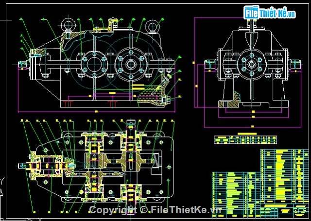 Đồ án chi tiết máy,thiết kế hộp giảm tốc 2 cấp,Đồ án chi tiết máy đầy đủ bản vẽ,đủ bản vẽ và thuyết minh